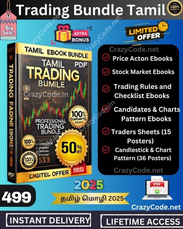 “🚀 Ultimate Tamil Trading E-Book Bundle 2025: 📊 Master Candlesticks & Chart Patterns Like a Pro! 💰”