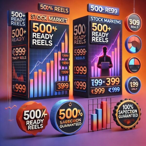 Stock Market Trading Reels Bundle – 500+ Ready Reels