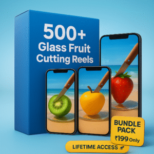 Glass Fruit Cutting Reels Bundle 🍏🍊🍓
