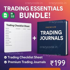 🔥 Ultimate Trader Toolkit Combo – Checklist + Journal (Excel & Google Sheet)
